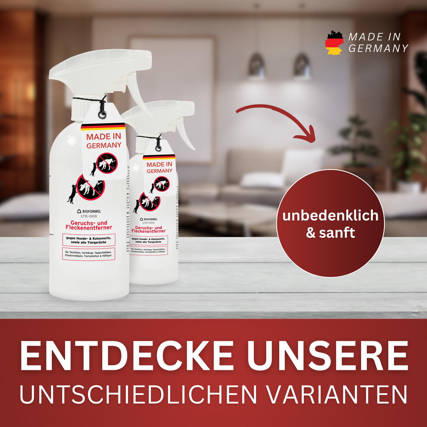 Geruchs- und Fleckenentferner