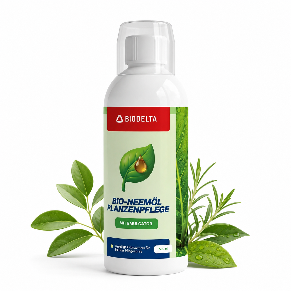 BIODELTA Neemöl 500 ml - kaltgepresstes Niemöl für Pflanzen